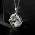 Luxury Sweater Chain Femininity S925 Silver Set Large Natural Green